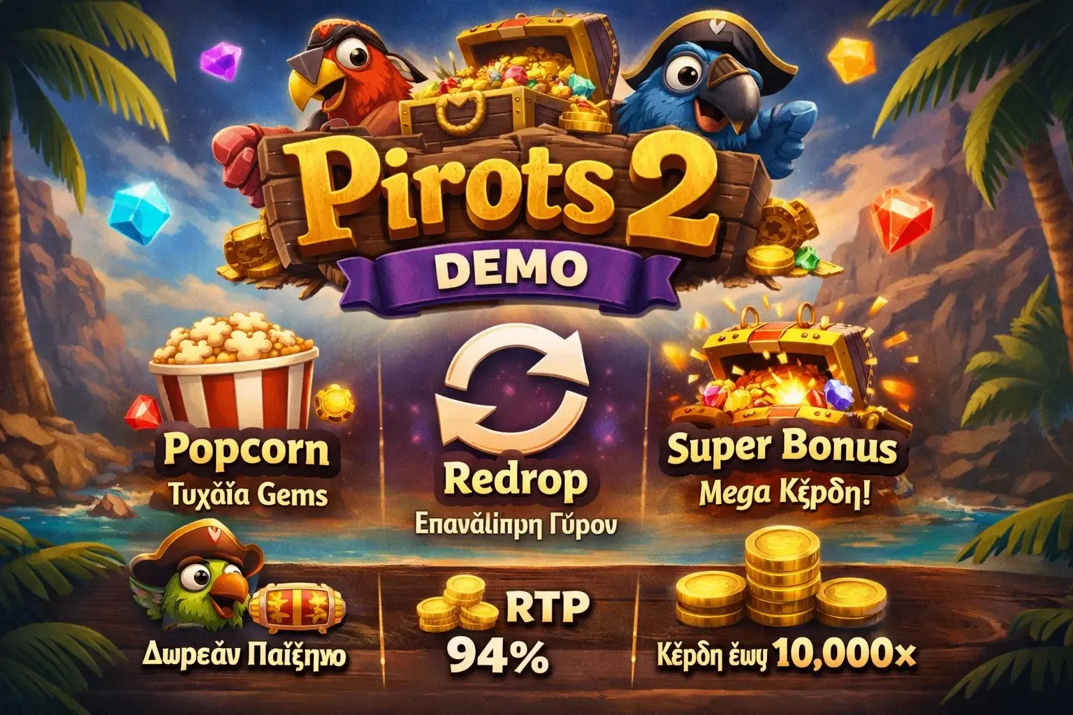 Pirots 2 demo specs