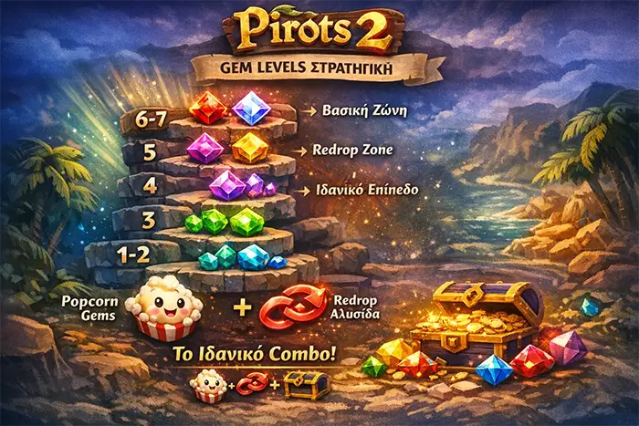 Pirots 2 gem levels strategy