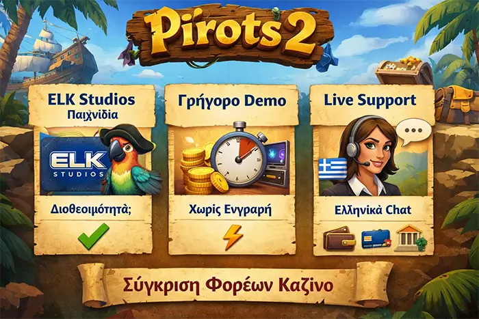 Pirots 2 operator comparison